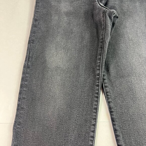 Levi's Jeans Women's 26x25* Ribcage High Rise Straight Ankle Black Denim Tag 26 - Picture 4 of 16